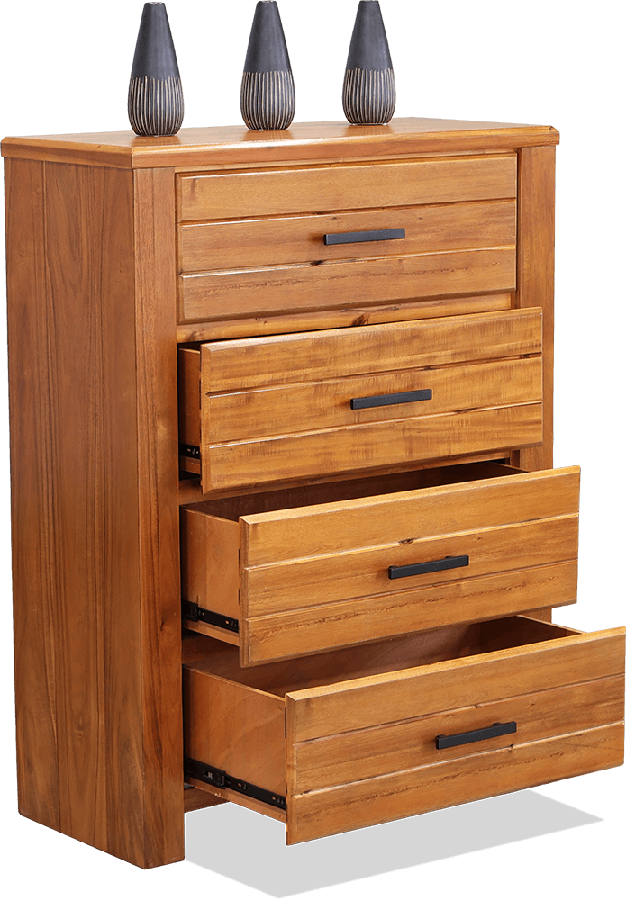 Cove Acacia 4 Drawer Chest