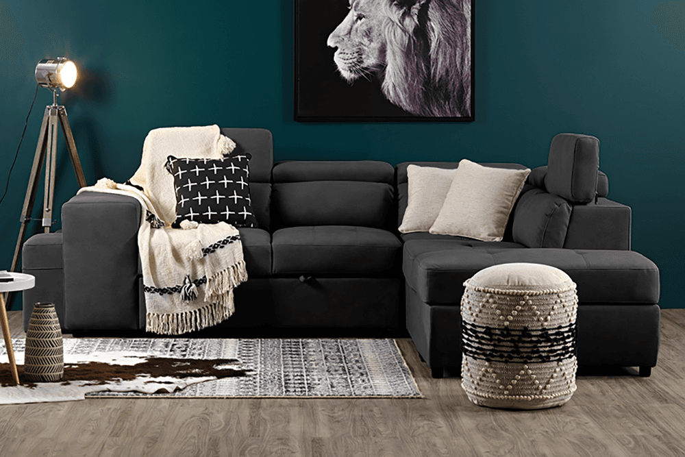 Giorgio Premium Rhino Lounge With Inbuilt Sofa bed