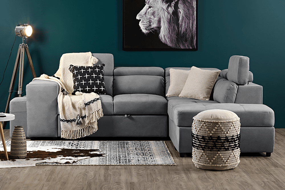 Giorgio Premium Rhino Lounge With Inbuilt Sofa bed
