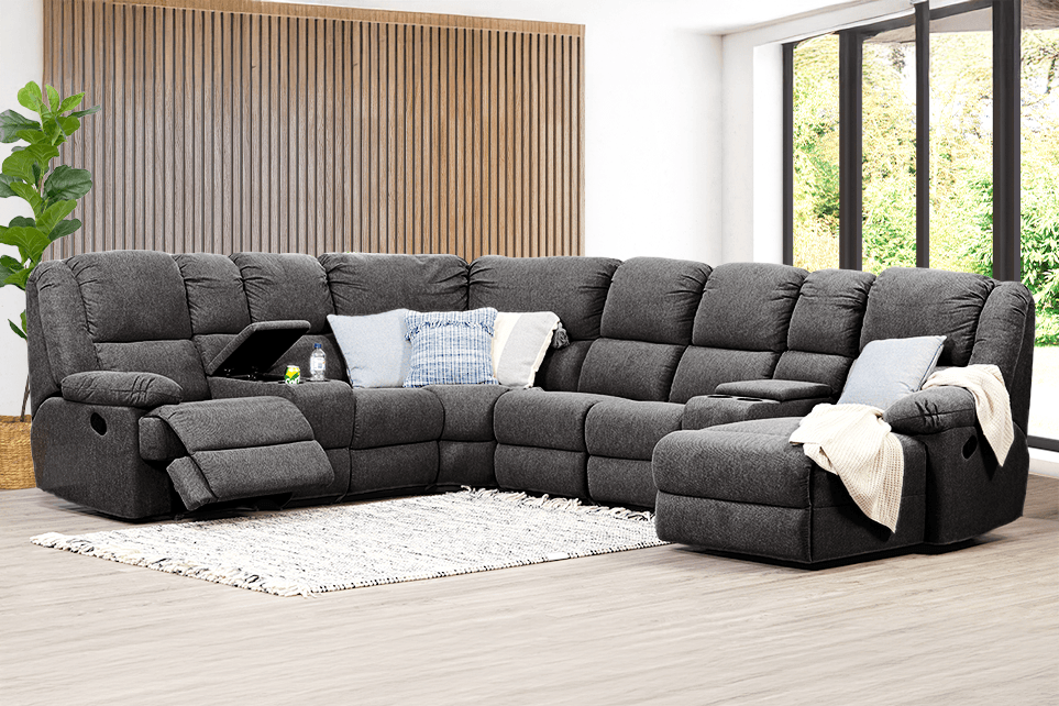 Orleans Belfast 6 Seater Modular Lounge 2 Consoles