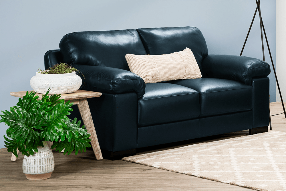 Bowen Leather Corrected Grain/Waxed 2 Seater Sofa