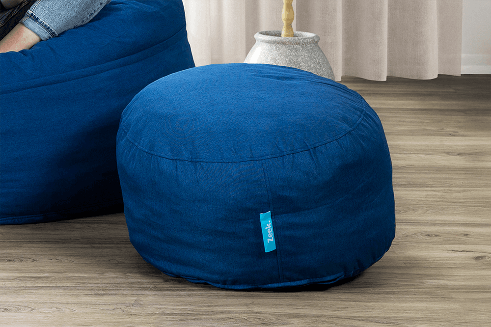 The Velvet Polyester Linen Footstool
