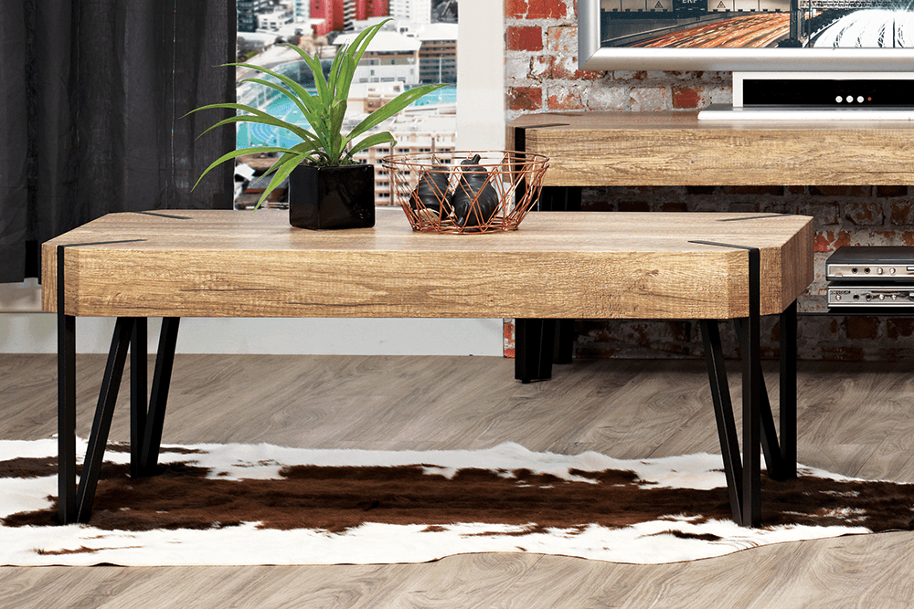 Longreach MDF/Metal Rectangle Coffee Table