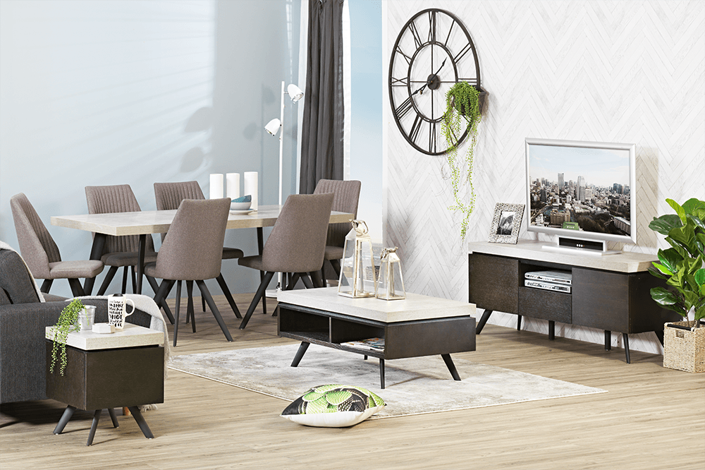 Manhattan MDF/Metal Rectangle Coffee Table