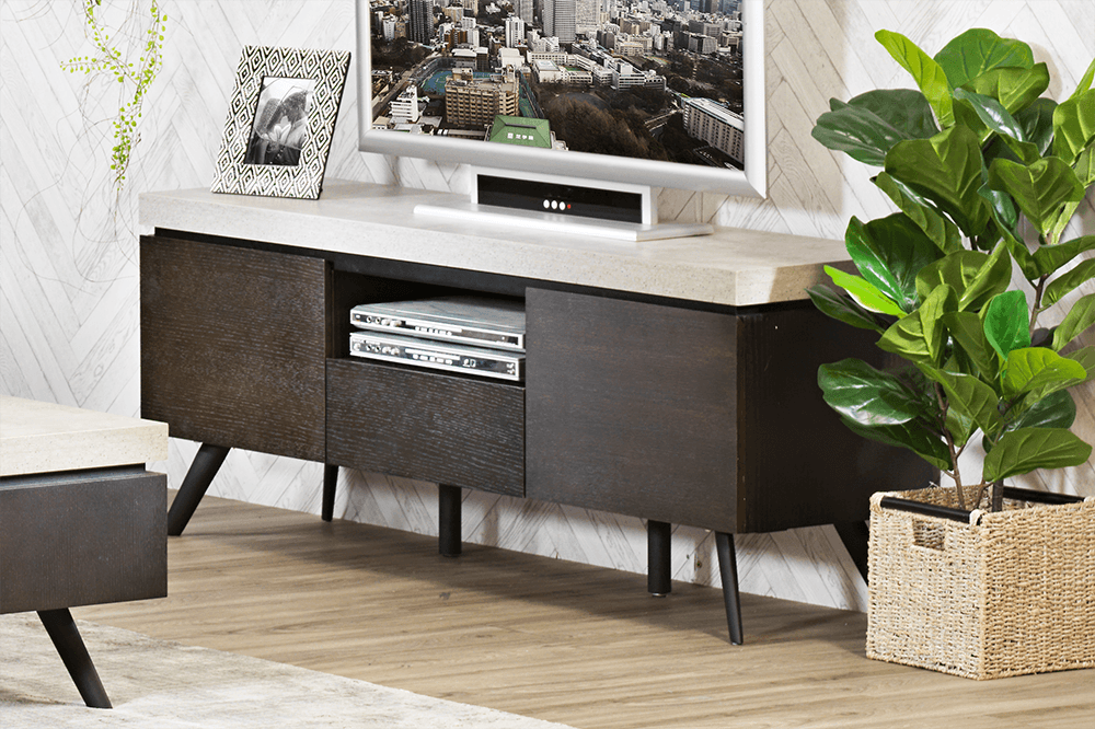 Manhattan MDF/Metal TV/DVD Unit