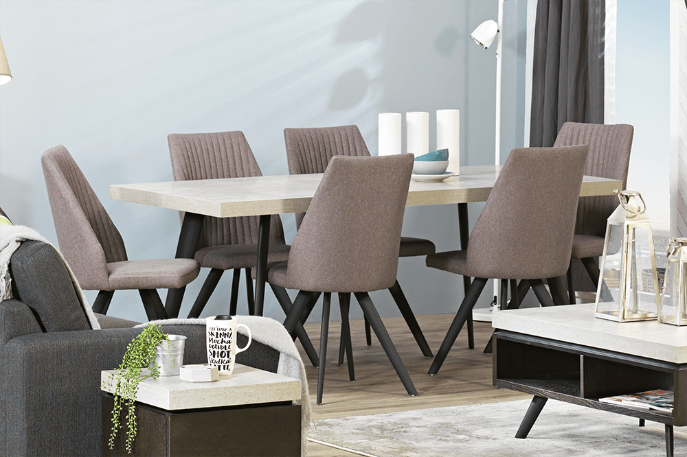 Manhattan 7 Piece Rectangle Dining Suite