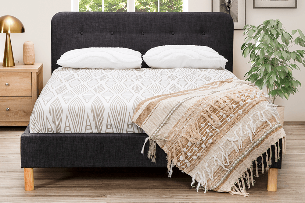 Alex Fabric Queen Bed