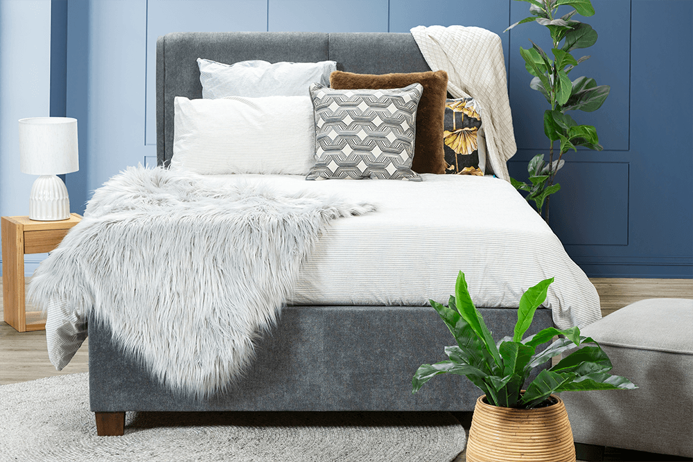Sawyer Fabric Double Storage Bed