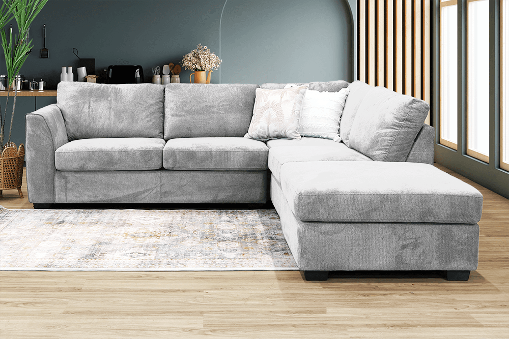 Reva Share Lounge With Inbuilt Sofa bed With Right Hand Chaise