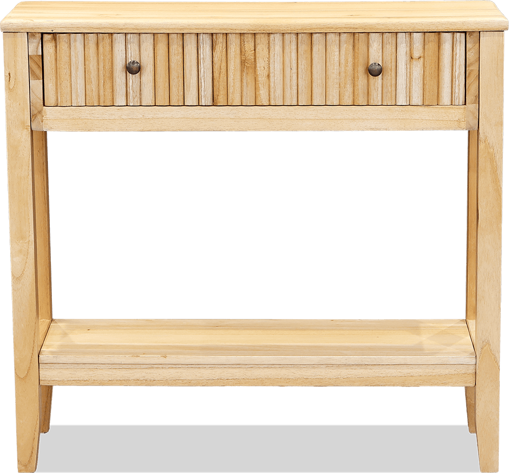Naples* White Cedar 1 Drawer Console Table