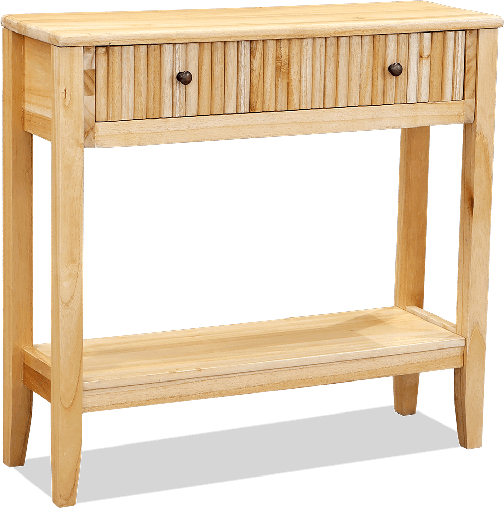 Naples* White Cedar 1 Drawer Console Table