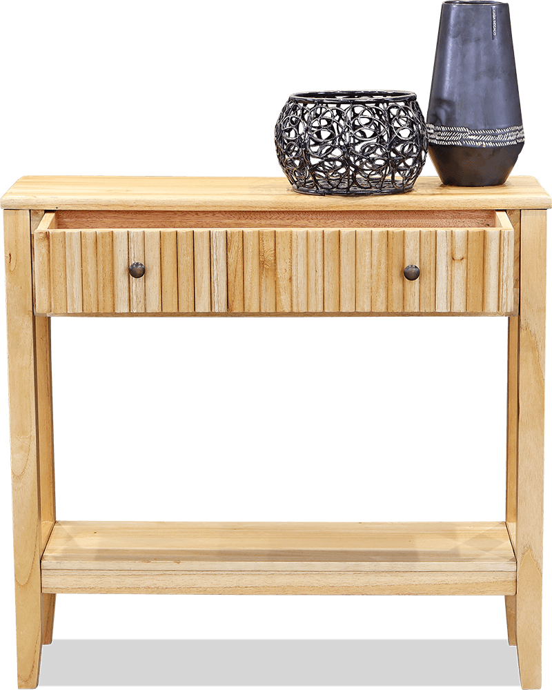 Naples* White Cedar 1 Drawer Console Table