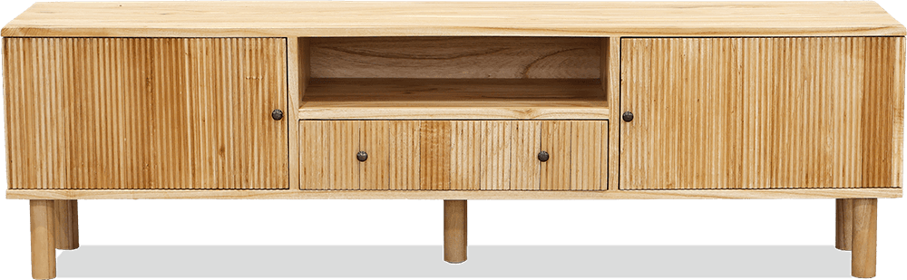 Naples* White Cedar 2 Door TV/DVD Unit Natural