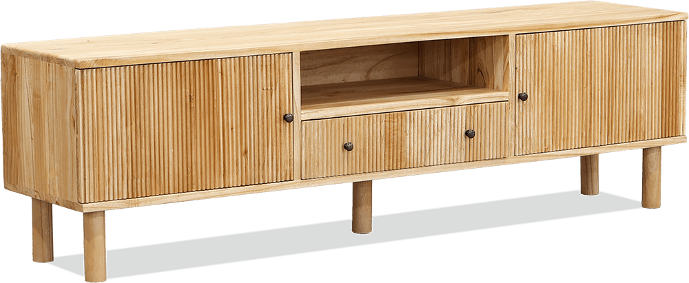 Naples* White Cedar 2 Door TV/DVD Unit Natural