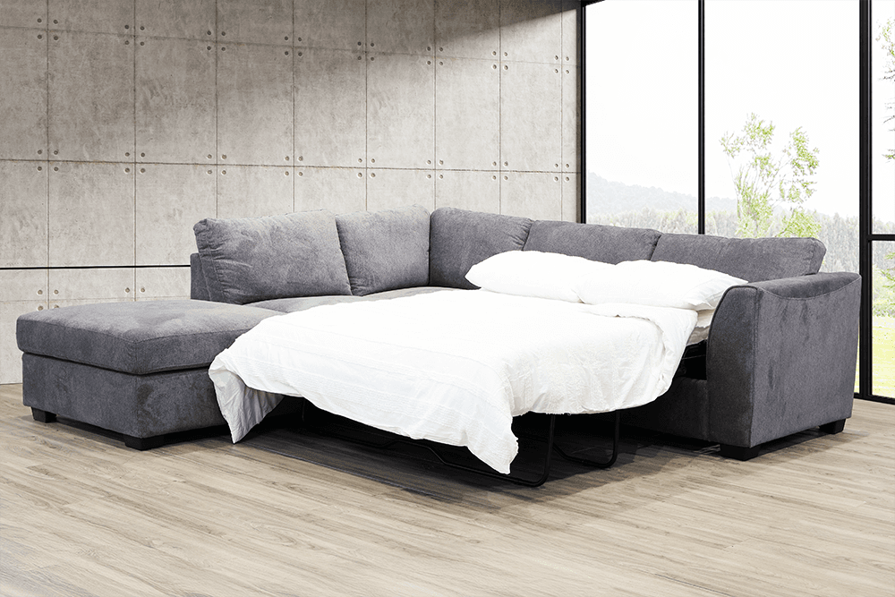 Reva Share Lounge With Inbuilt Sofa bed With Left Hand Chaise