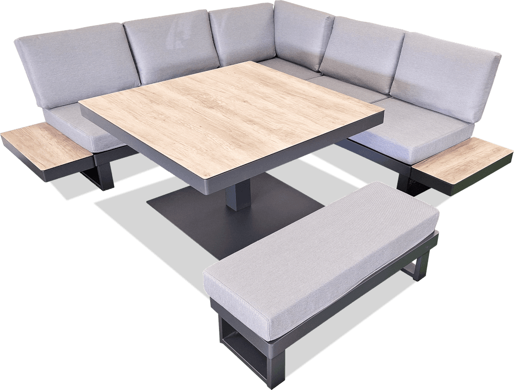 Coral Aluminium Modular Low Dining Suite
