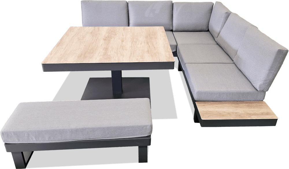 Coral Aluminium Modular Low Dining Suite