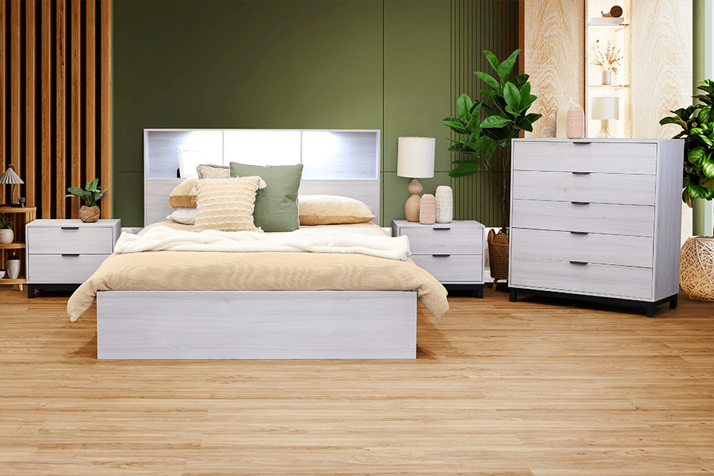 Nexus MDF/Melamine 4 Piece Queen Bedroom Package