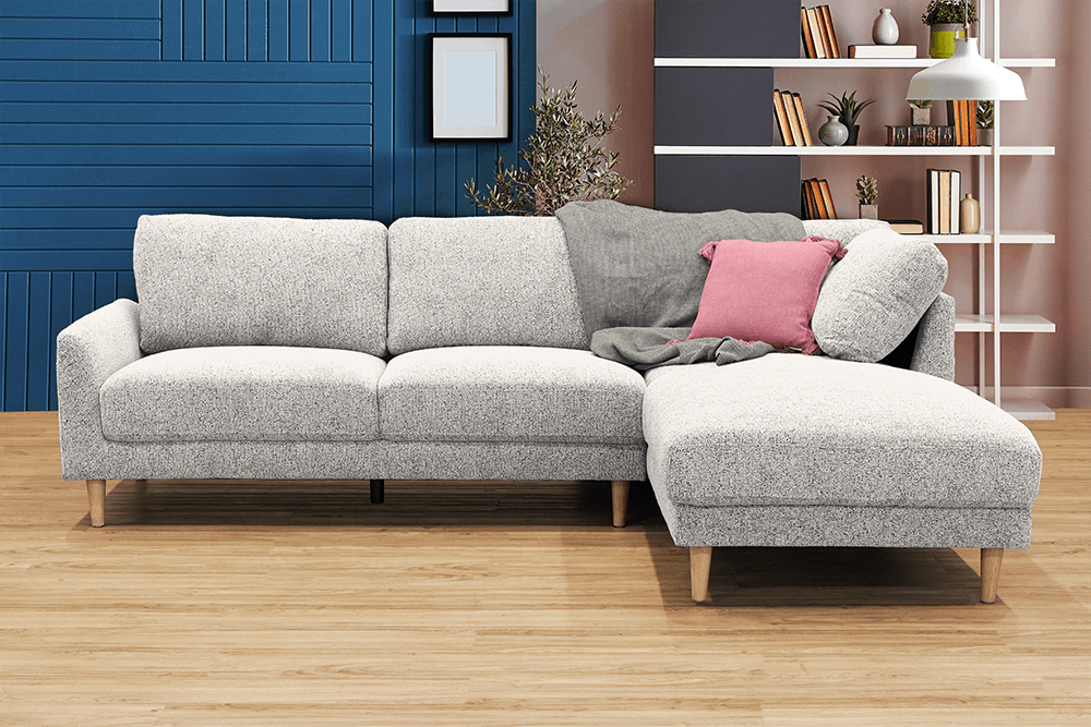 Allie Milan 3 Seater Lounge With Right Hand Chaise