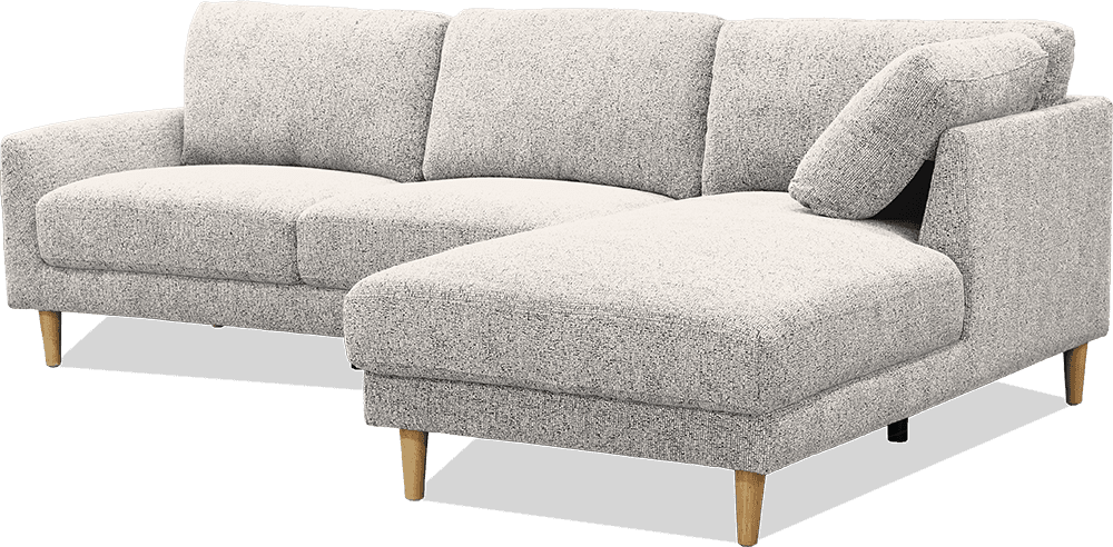 Allie Milan 3 Seater Lounge With Right Hand Chaise