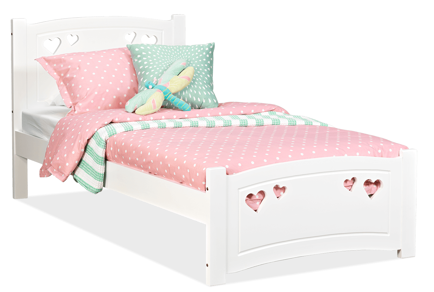 Elsa MDF/Acacia Single Bed