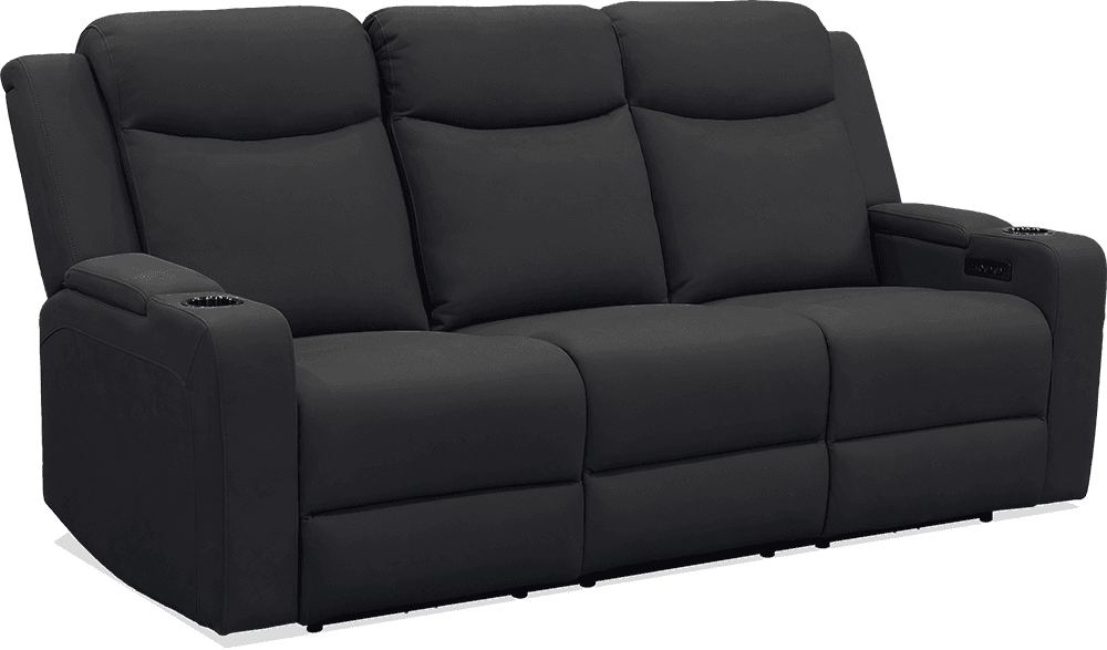 Raven Rhino 3 Seater Lounge With 2 Built In Power Recliners