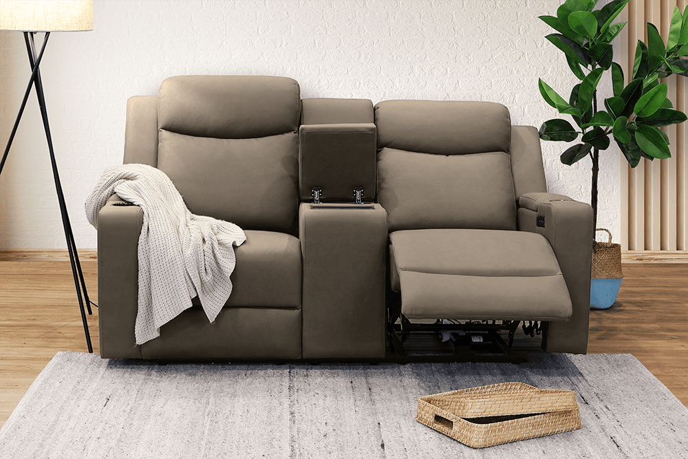 Raven Rhino 2 Seater Lounge With 2 Built In Power Recliners