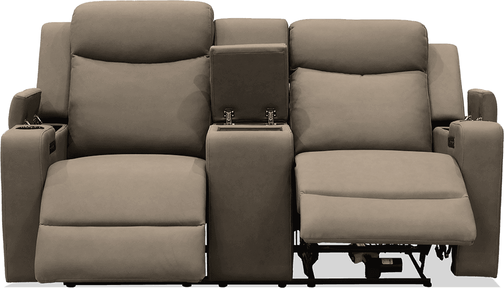 Raven Rhino 2 Seater Lounge With 2 Built In Power Recliners