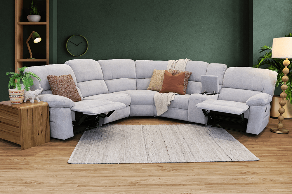 Mason Glamour 5 Seater Modular Lounge With Console