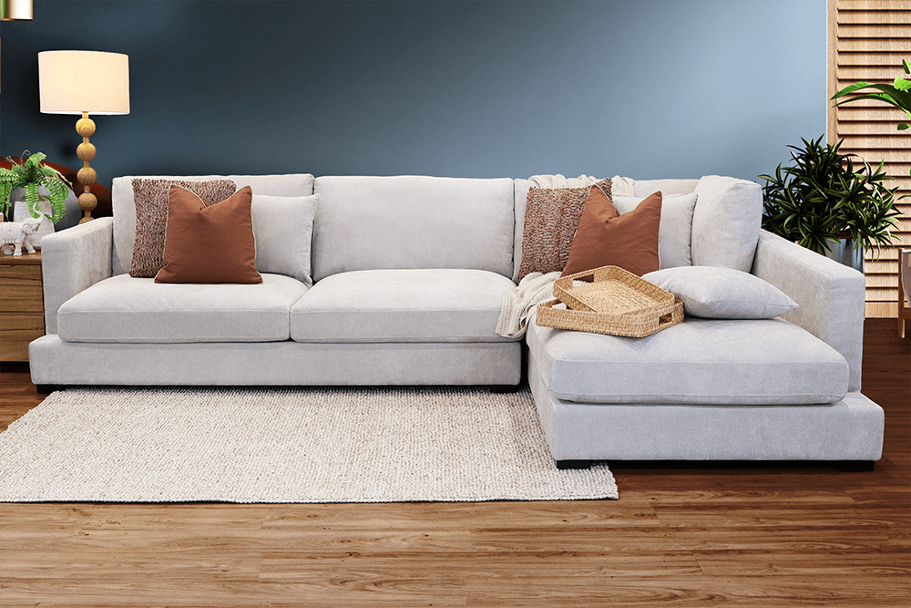 Connie Hug 3 Seater Lounge With Right Hand Chaise