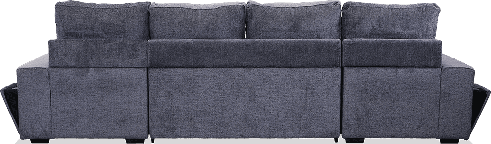 Jonty Soft Weave 4 Seater Lounge With Inbuilt Sofa bed