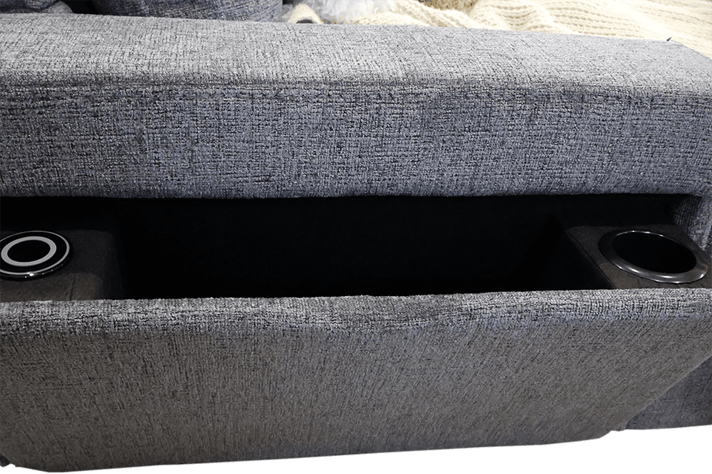 Jonty Soft Weave 4 Seater Lounge With Inbuilt Sofa bed