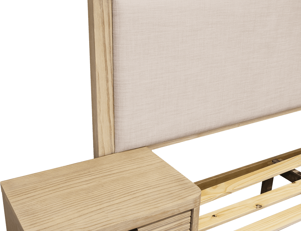 Orlando Pine/MDF King Bed with Drawer/s