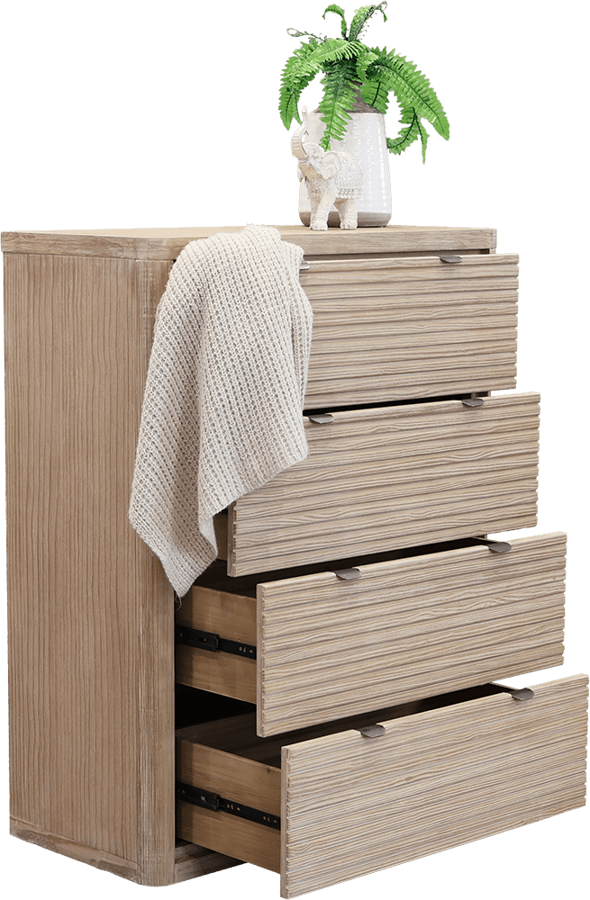 Orlando Pine/MDF 4 Drawer Chest