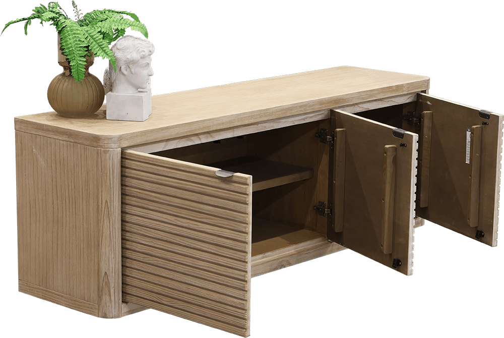 Orlando Pine/MDF 3 Door TV/DVD Unit
