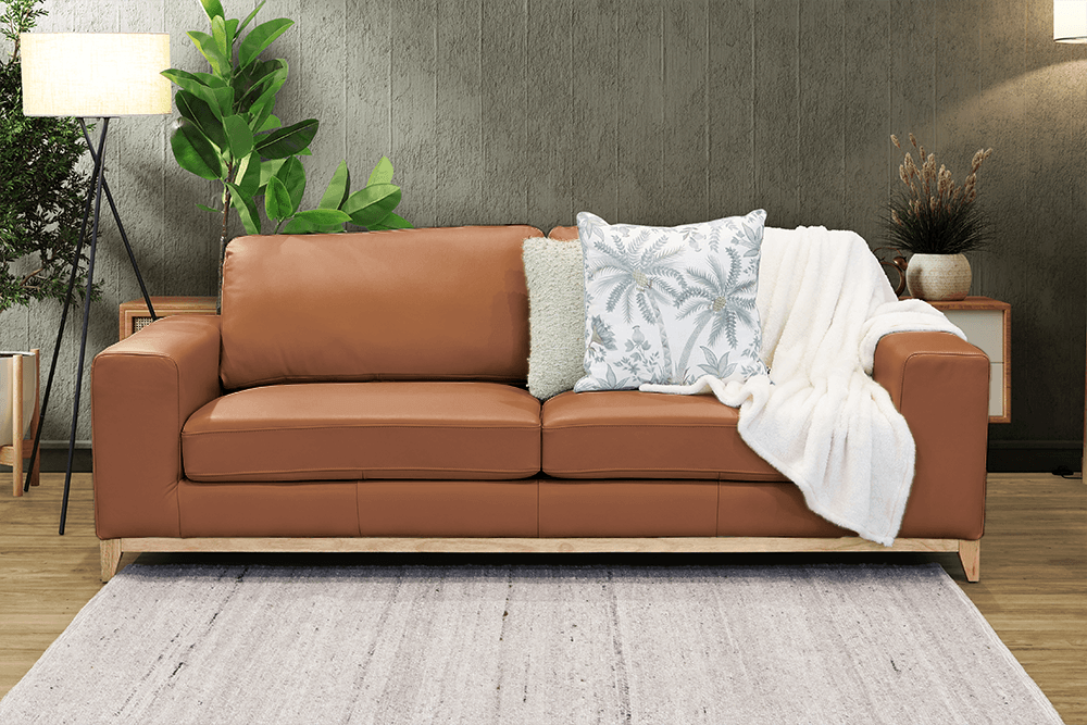 Arabella Leather 3 Seater Sofa
