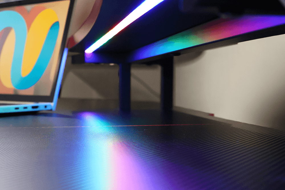 Axis Melamine/Powdercoated Gaming Desk