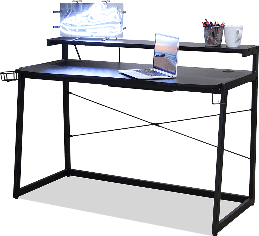 Aspire Melamine/Powdercoated Gaming Desk