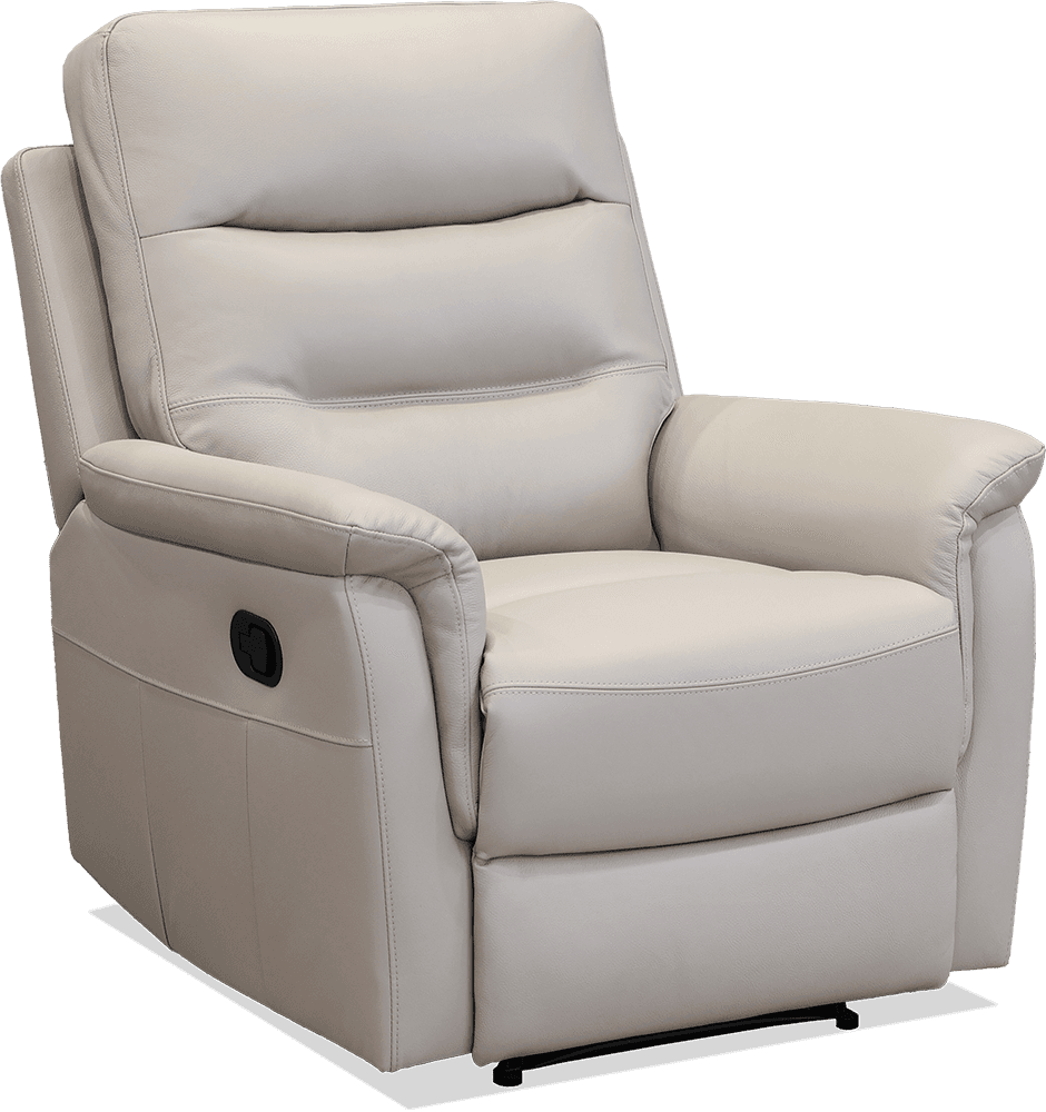Aspley Leather 3 Seater Lounge With 2 Built In Recliners With 2 Recliners