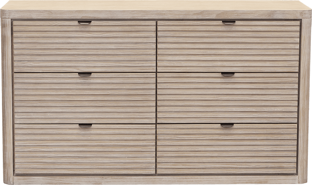 Orlando Pine/MDF 6 Drawer Dresser