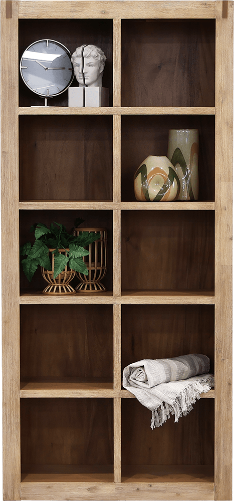 Coral Bay Acacia 5 Shelves Bookcase
