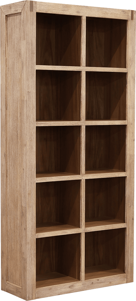 Coral Bay Acacia 5 Shelves Bookcase
