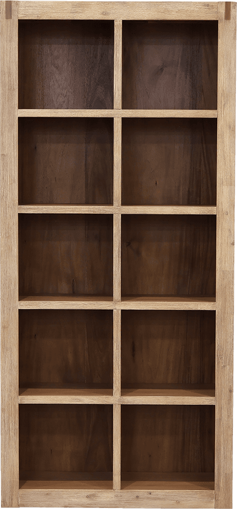 Coral Bay Acacia 5 Shelves Bookcase