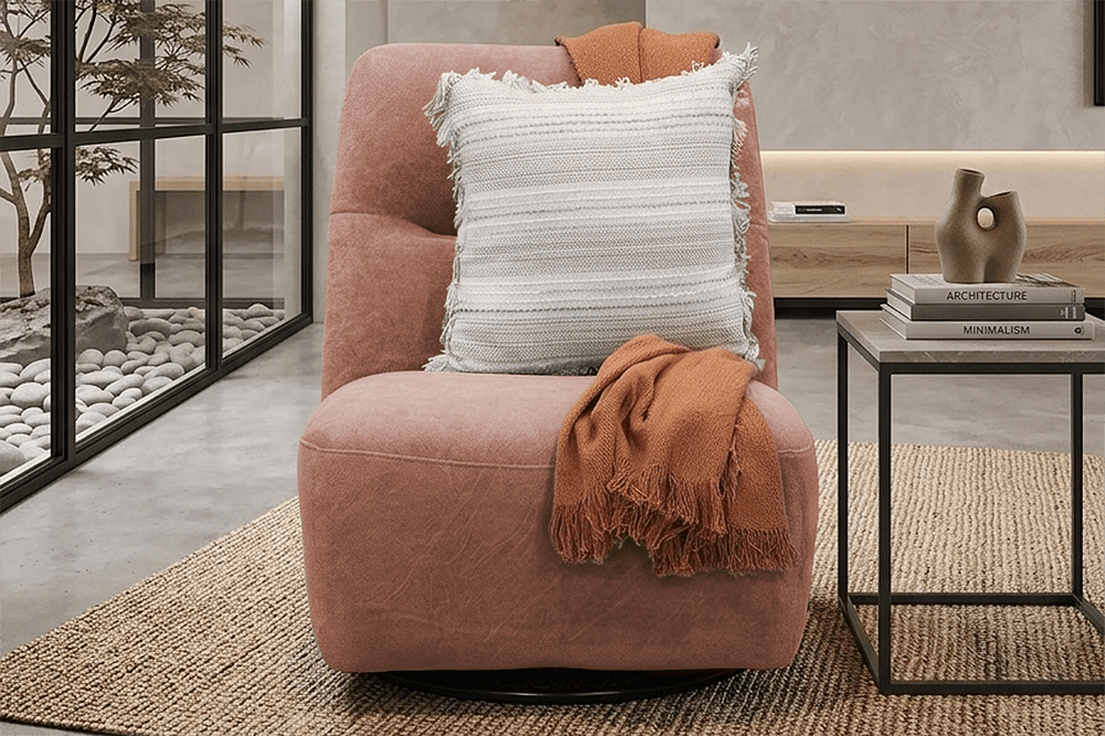 Alicia Fabric Swivel Chair