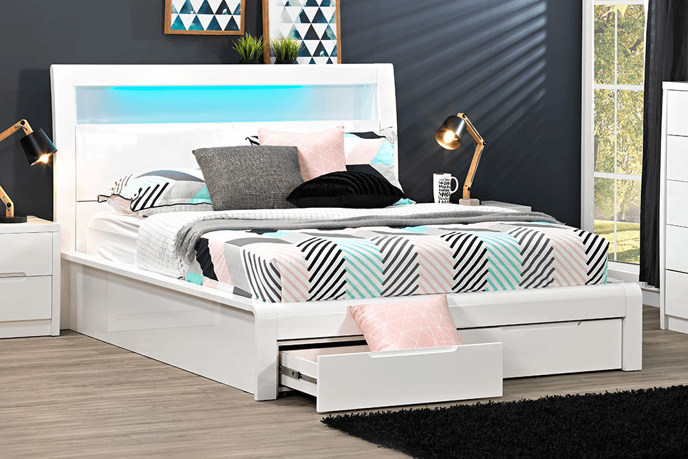 Baltimore High Gloss Queen Bed