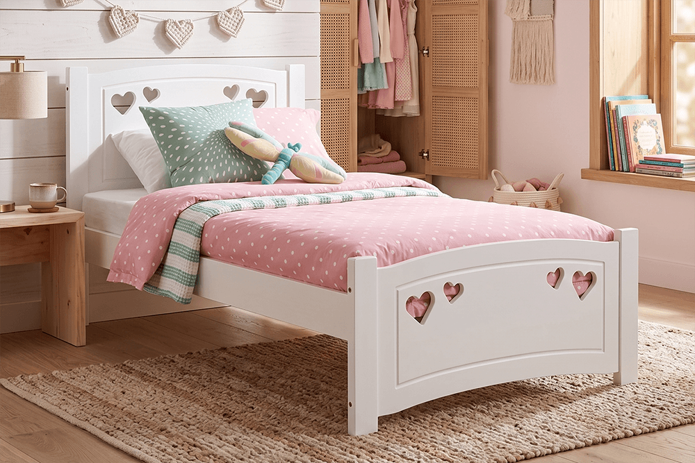 Elsa MDF/Acacia Single Bed