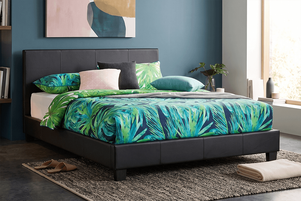 Nero PVC Single Bed