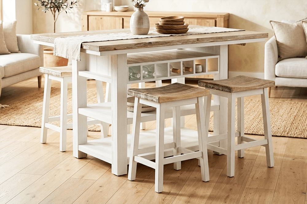 Bermuda Acacia 5 Piece Bar Suite