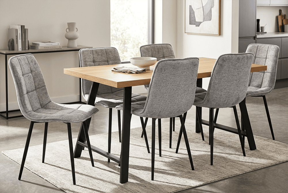 Oregon MDF/Melamine 7 Piece 1800 Dining Suite