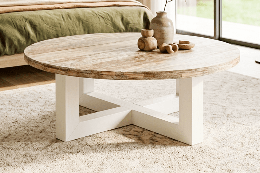 Bermuda Acacia Round 1200 Coffee Table